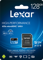 Karta pamięci Lexar High-Performance 633x microSDXC 128GB Class 10 UHS-I A1 V30 U3 + SD adapter (LSDMI128BB633A) - obraz 6