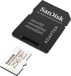 Karta pamięci SanDisk MicroSDHC 256GB UHS-I/U3 Class 10 Max Endurance (SDSQQVR-256G-GN6IA) - obraz 3