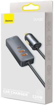 Автозарядка Baseus Share Together PPS with extension cord 120 W (2 USB, 2 USB-C) Grey (CCBT-A0G) - зображення 6