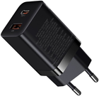 Мережевий зарядний пристрій Baseus Super Si Pro Quick Charger Type-C+USB 30W EU Black (CCSUPP-E01) - зображення 3