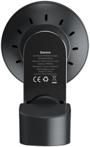 Автотримач для телефону з бездротовою зарядкою Baseus Big Energy Car Mount Wireless Charger Black (WXJN-01) - зображення 5