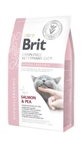 Сухой корм для кошек Brit VD Hypoallergenic при аллергии с лососем и горохом