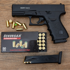 Сигнальний стартовий пістолет Kuzey GN 19 + додатковий магазин + пачка патронів Ozkursan 9мм - зображення 10