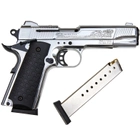 Сигнальний стартовий пістолет Kuzey 911 Chrome Engraved з додатковим магазином - зображення 4