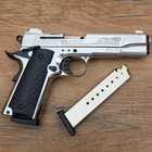 Сигнальний стартовий пістолет Kuzey 911 Chrome Engraved з додатковим магазином - зображення 9