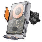 Тримач Hoco Transparent Discovery Edition wireless fast charging car holder (air outlet) HW7 15W black
