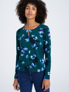 Bluzka damska w kwiaty Greenpoint TOP718W22FLW04 36 Niebieska (5903245334815)