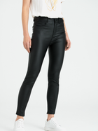 Spodnie skinny damskie skórzane Greenpoint SPO404W2299S00 44 Czarne (5903245343190)