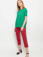 Spodnie slim fit damskie Deni Cler Milano W-Dc-5217-0F-E1-30-1 38 Czerwone (3300000727929) - obraz 4