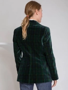 Піджак картатий подовжений жіночий Deni Cler Milano W-Dc-6466-0S-F6-48-1 40 Темно-зелений (3300000769608) - зображення 2