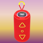 Портативная Bluetooth колонка TG656 FM-радио/USB/TF с ремешком 8W Red