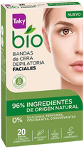 Воскові смужки Taky Bio Facial Wax Strips 20 шт (8411014101669) - зображення 1