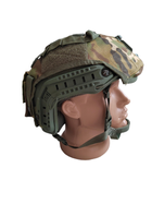 Кавер-чохол на тактичний шолом FAST універсальний з підсумком для АКБ - зображення 3