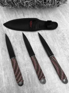 Металеві ножі Trio black 2998 РР8326 - зображення 1