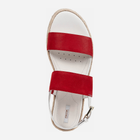 Жіночі сандалі Geox D025SC0009A 38.5 Червоний/Білий (8054730611250) - зображення 4