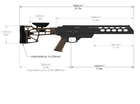 Ложа MDT TAC21 для TikkaT3\SA, алюм., регул.,черн. - изображение 2