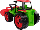 Traktor Lena z łyżką i przyczepą Czerwono-zielony (4006942899104) - obraz 1
