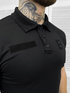 Чоловічі футболки polo Чорний L - зображення 4