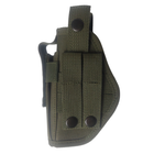 Кобура ВОЛМАС для ПМ с системой крепления Molle с карманом для магазина олива + тренчик шнур страховочный олива - изображение 9