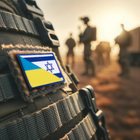 Набор шевронов 2 шт на липучке Флаг Украины и Израиля, США, вышитый патч (800029906) TM IDEIA - изображение 3
