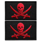 Набір шевронів 2 шт із липучкою Пірат Jolly Roger 5х8 см (800029880) TM IDEIA - зображення 10