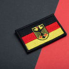 Набір шевронів 2 шт нашивка з липучкою Прапор Німеччини 5х8 см, вишитий патч (800029795) TM IDEIA - зображення 7