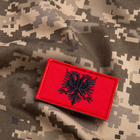 Набор шевронов 2 шт на липучке Флаг Албании, вышитый патч нашивка 5х8 см (800029840) TM IDEIA - изображение 6