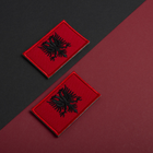 Набор шевронов 2 шт на липучке Флаг Албании, вышитый патч нашивка 5х8 см (800029840) TM IDEIA - изображение 9