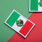 Набір шевронів 2 шт нашивка з липучкою Прапор Мексики 5х8 см, вишитий патч (800029802) TM IDEIA - зображення 6