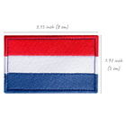 Набір шевронів 2 шт на липучці Прапор Нідерландів, вишитий патч нашивка 5х8 см (800029796) TM IDEIA - зображення 6