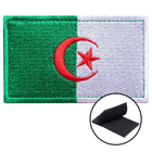 Набор шевронов 2 шт с липучкой Флаг Алжира 5х8 см, вышитый патч (800029799) TM IDEIA - изображение 3