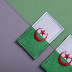 Набор шевронов 2 шт с липучкой Флаг Алжира 5х8 см, вышитый патч (800029799) TM IDEIA - изображение 5