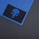 Набір шевронів 2шт. з липучкою PUNISHER Череп Каратель синій, вишитий патч 5х8 см (800029918) TM IDEIA - зображення 8