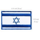 Шеврон нашивка с липучкой Флаг Израиль 5х8 см, вышитый патч (800029937) TM IDEIA - изображение 4