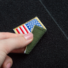 Набор шевронов 2 шт на липучке Флаг США и Украина/США, вышитый патч нашивка 5х8 см (800029839) TM IDEIA - изображение 7