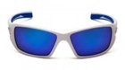 Очки защитные открытые Pyramex Velar White (ice blue mirror) синие зеркальные - изображение 2