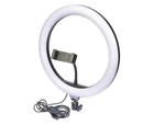 Кільцева LED лампа з утримувачем для телефону Чорний 12" 30 см (SH7711192)