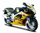 Металева модель мотоцикла Maisto Motorcycles Suzuki GSX-R600 з підставкою 1:18 (5907543773543) - зображення 1