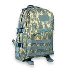 Туристичний, тактичний, штурмовий рюкзак, 45 л, 1 відділення, 2 фронтальні кишені, розмір: 50*35*25 см, піксель - изображение 2