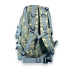 Туристичний, тактичний, штурмовий рюкзак, 45 л, 1 відділення, 2 фронтальні кишені, розмір: 50*35*25 см, піксель - изображение 5
