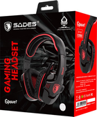Słuchawki Sades SA-708GT Black/Red - obraz 10