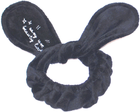 Opaska do włosów Dr. Mola Bunny Ears kosmetyczna Czarna (5903332902347) - obraz 1