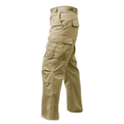 Тактичні штани Rothco Fit Zipper Fly BDU Pants Khaki - зображення 2