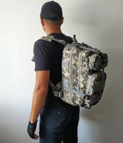 Тактичний рюкзак на 25 л D3-GGL-106 Сірий піксель - зображення 8