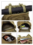 Тактичний рюкзак D3-GGL-502 65л Койот - зображення 3