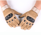 Универсальные тактические защитные полнопалые перчатки с защитой косточек койот 8002-L - изображение 5