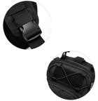 Сумка-рюкзак нагрудная тактическая однолямочная Серый пиксель ZE0142 Laser - изображение 6