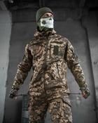 Тактический зимний теплый военный комплект Masterka ( Куртка + Штаны ), Камуфляж: Пиксель, Размер: M - изображение 4