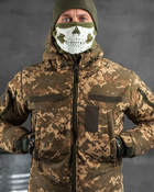 Тактический зимний теплый военный комплект Polar ( Куртка + Штаны ), Камуфляж: Пиксель, Размер: S - изображение 4