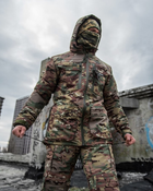 Тактичний зимовий теплий військовий комплект Artan ( Куртка + Штани ), Камуфляж: Мультикам, Розмір: M - зображення 4